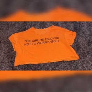 Orange Graphic Kids T-Shirt